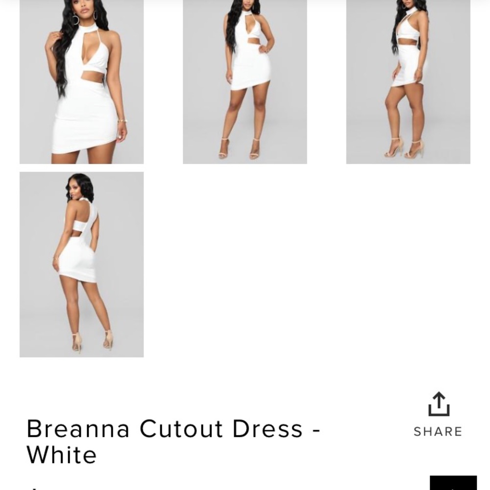 Fashion Nova Dress - Brenna Cutout Dress.